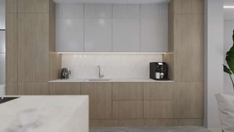 Salon z aneksem kuchennym i jadalnią 