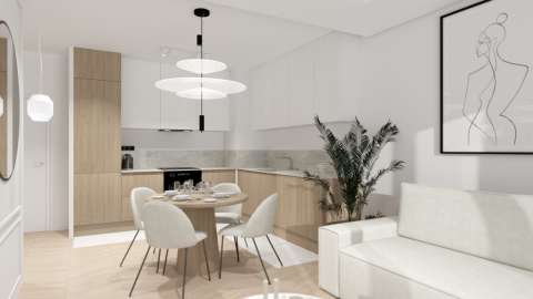 Projekt salonu z aneksem kuchennym