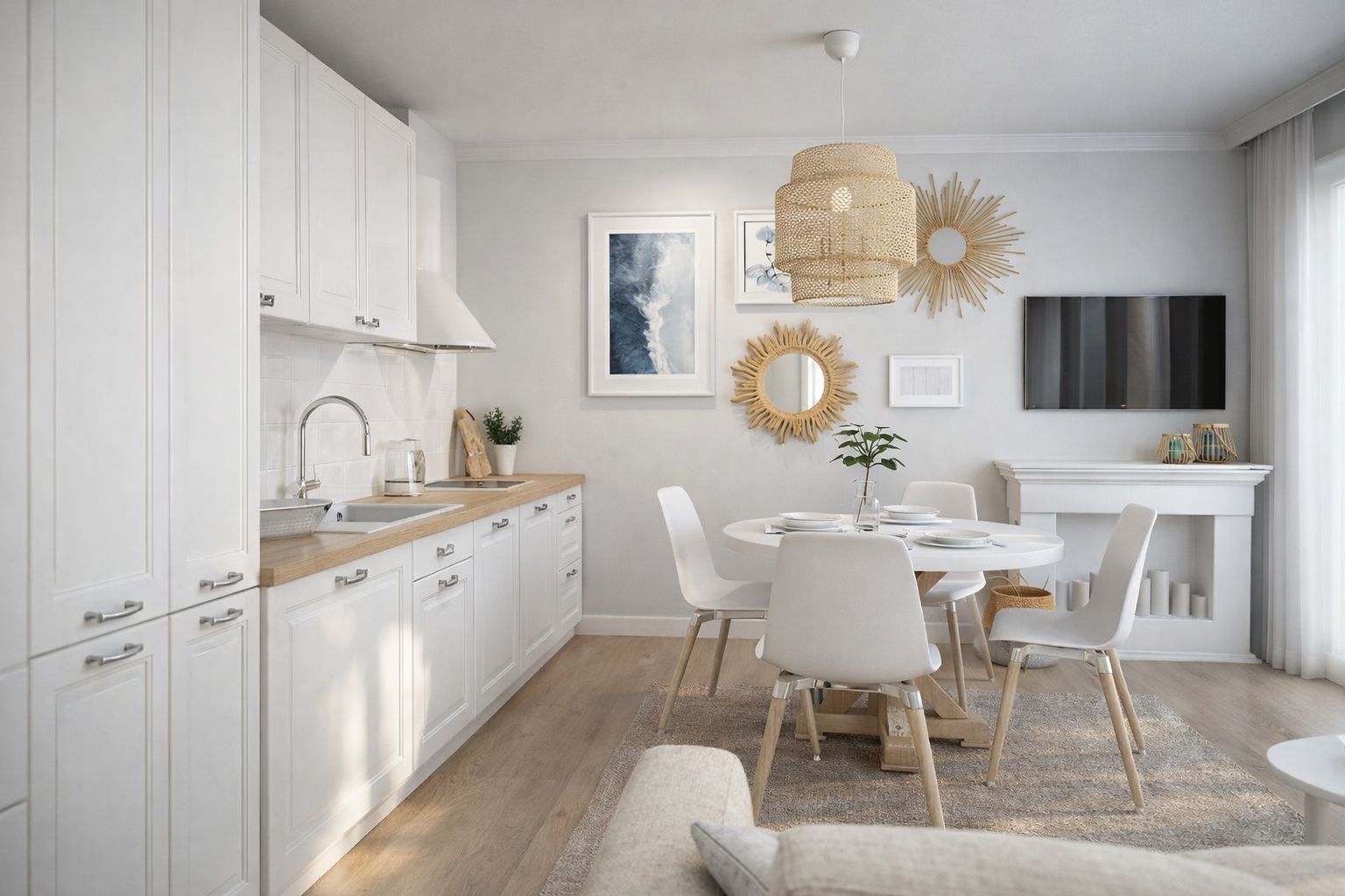 Projekt mieszkania nad morzem 