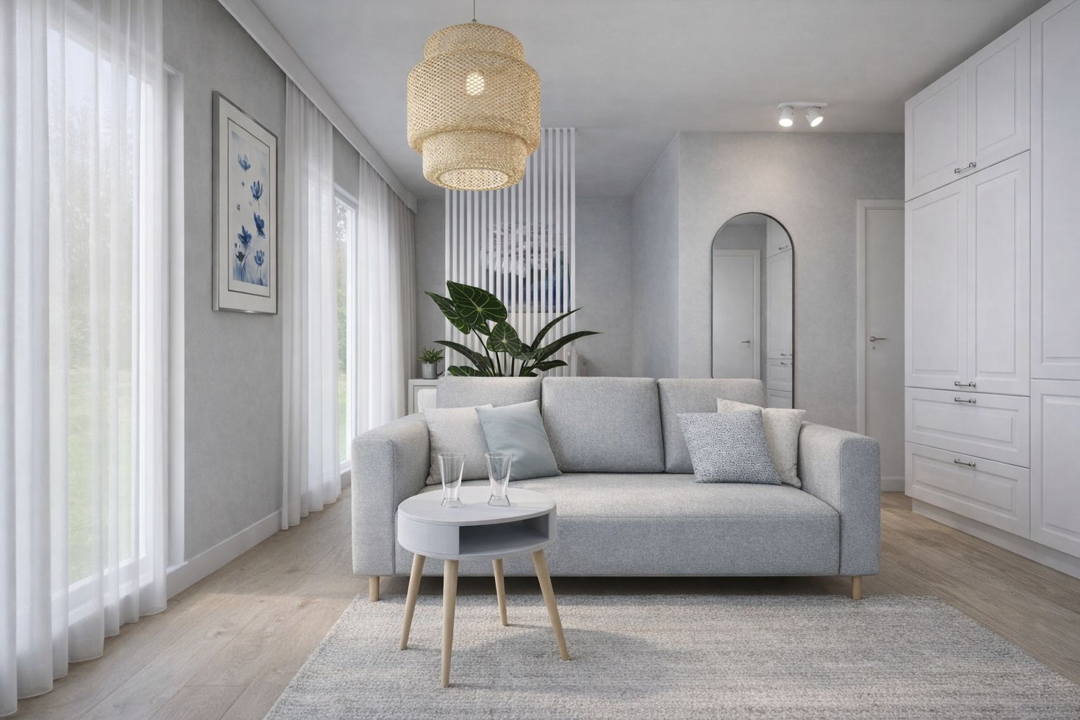 Projekt mieszkania nad morzem 