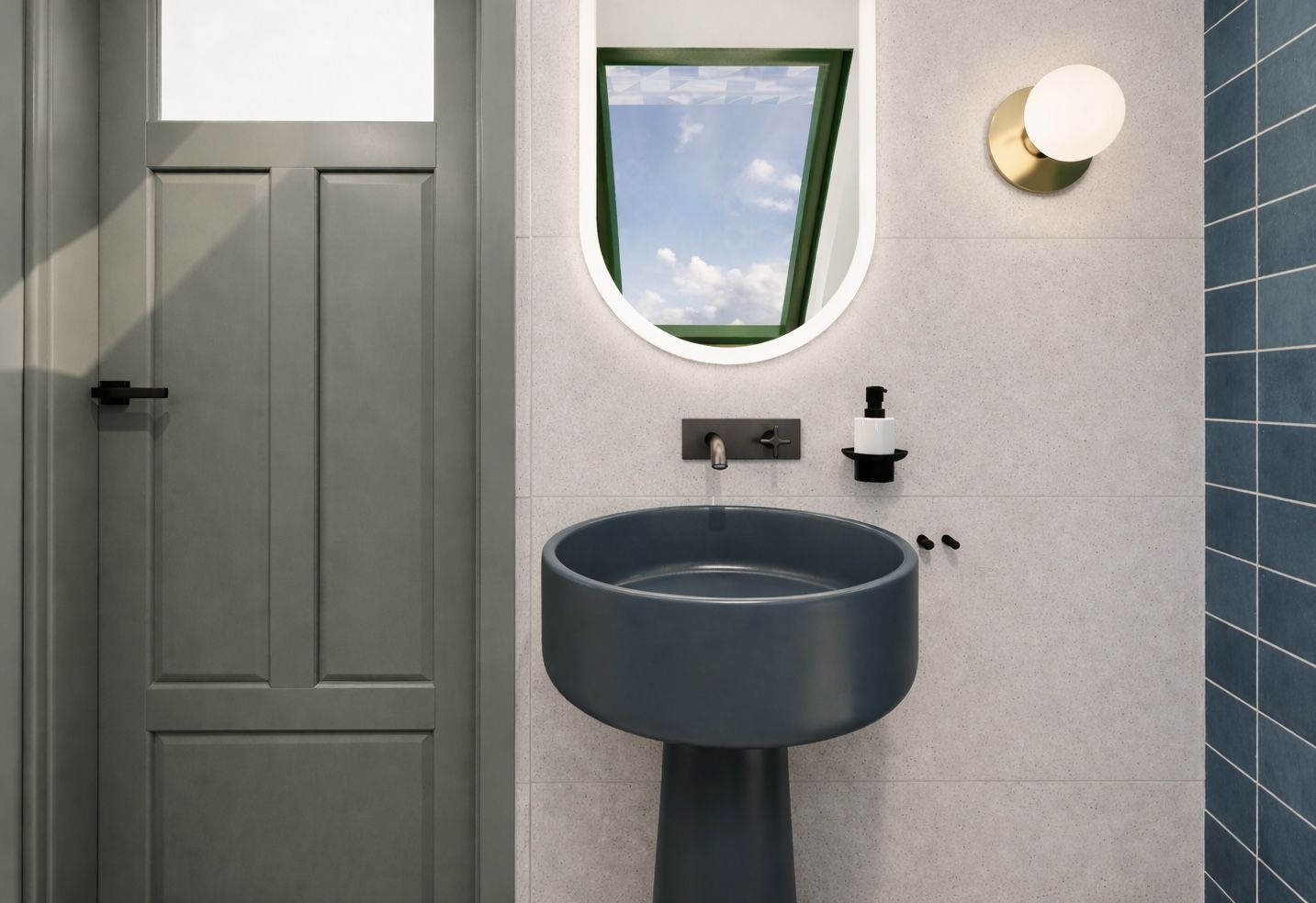 Projekt łazienki na poddaszu 