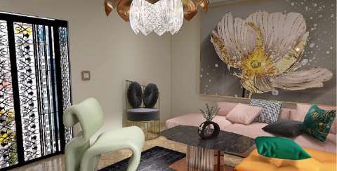 Wizualizacja wnetrza apartamentu 3D