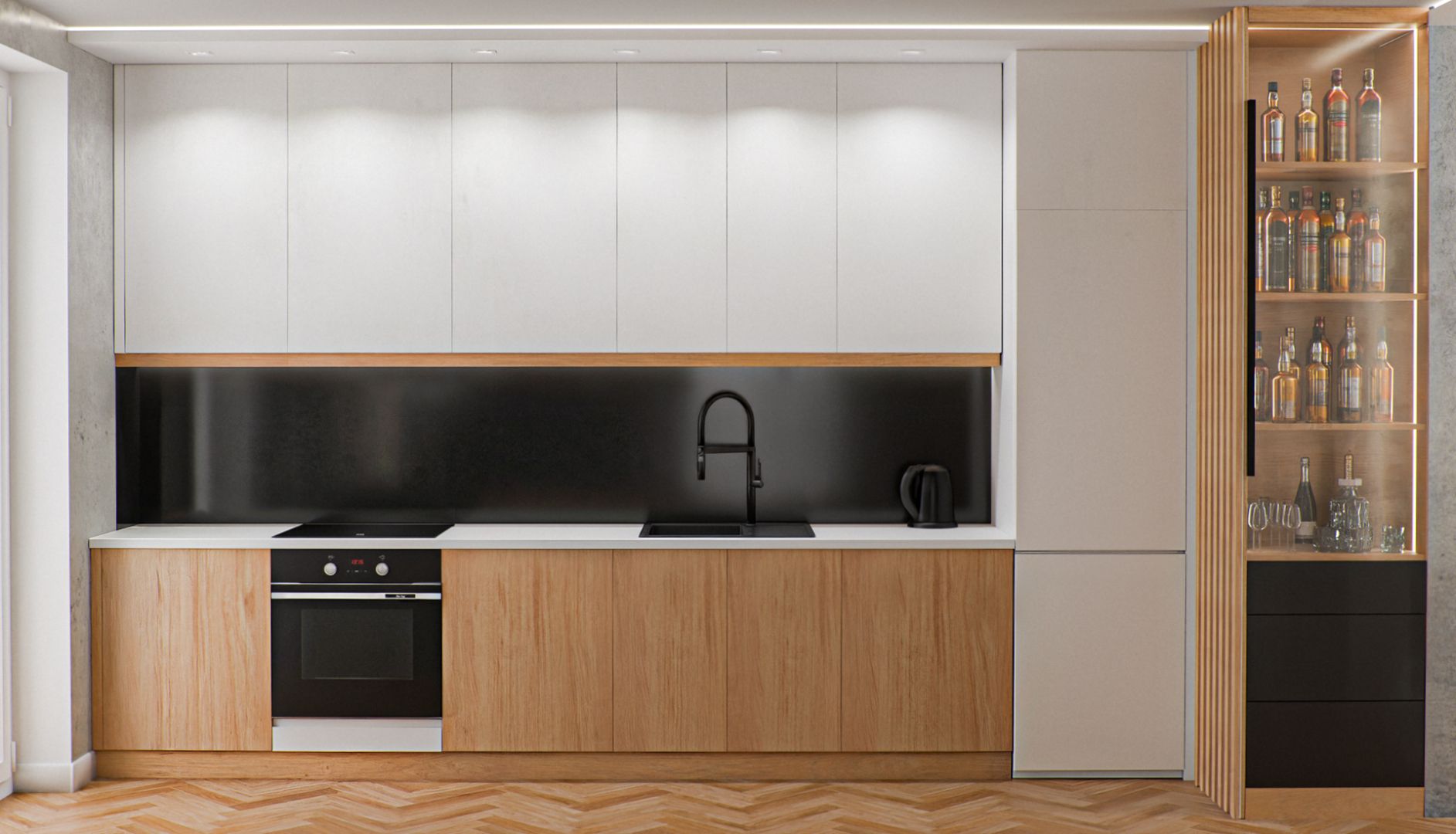 Geometryczny apartament 77 m² (2024, Wrocław)