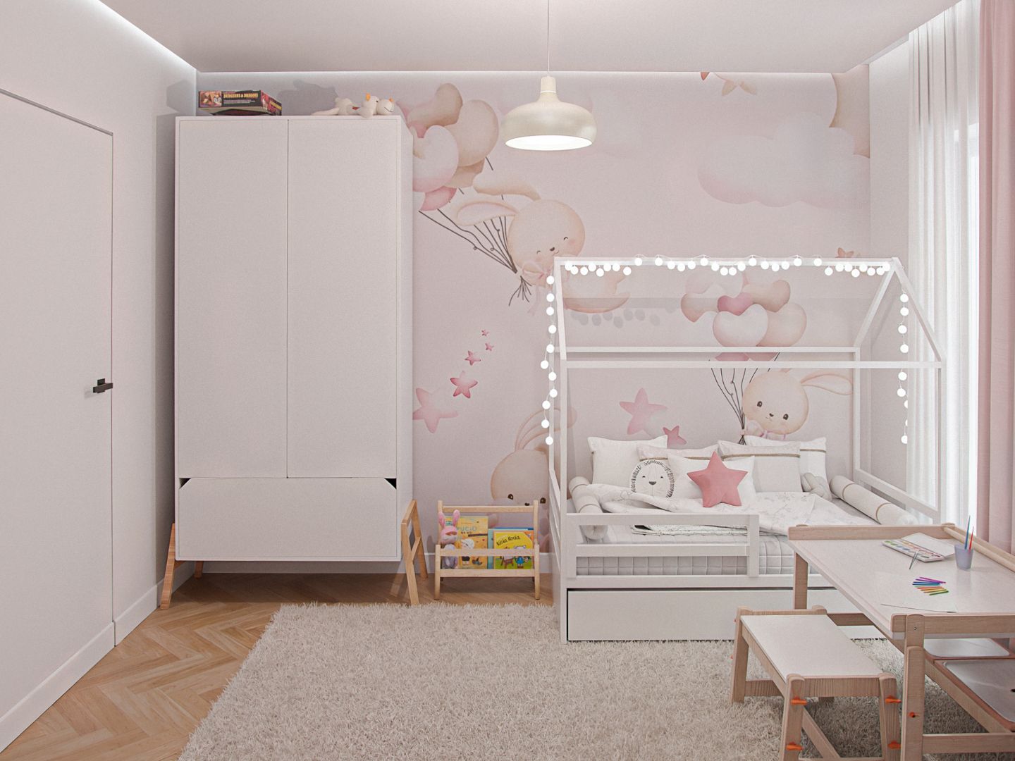 Geometryczny apartament 77 m² (2024, Wrocław)